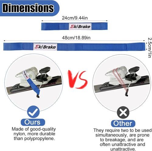 Adjustable Ski Brake Straps