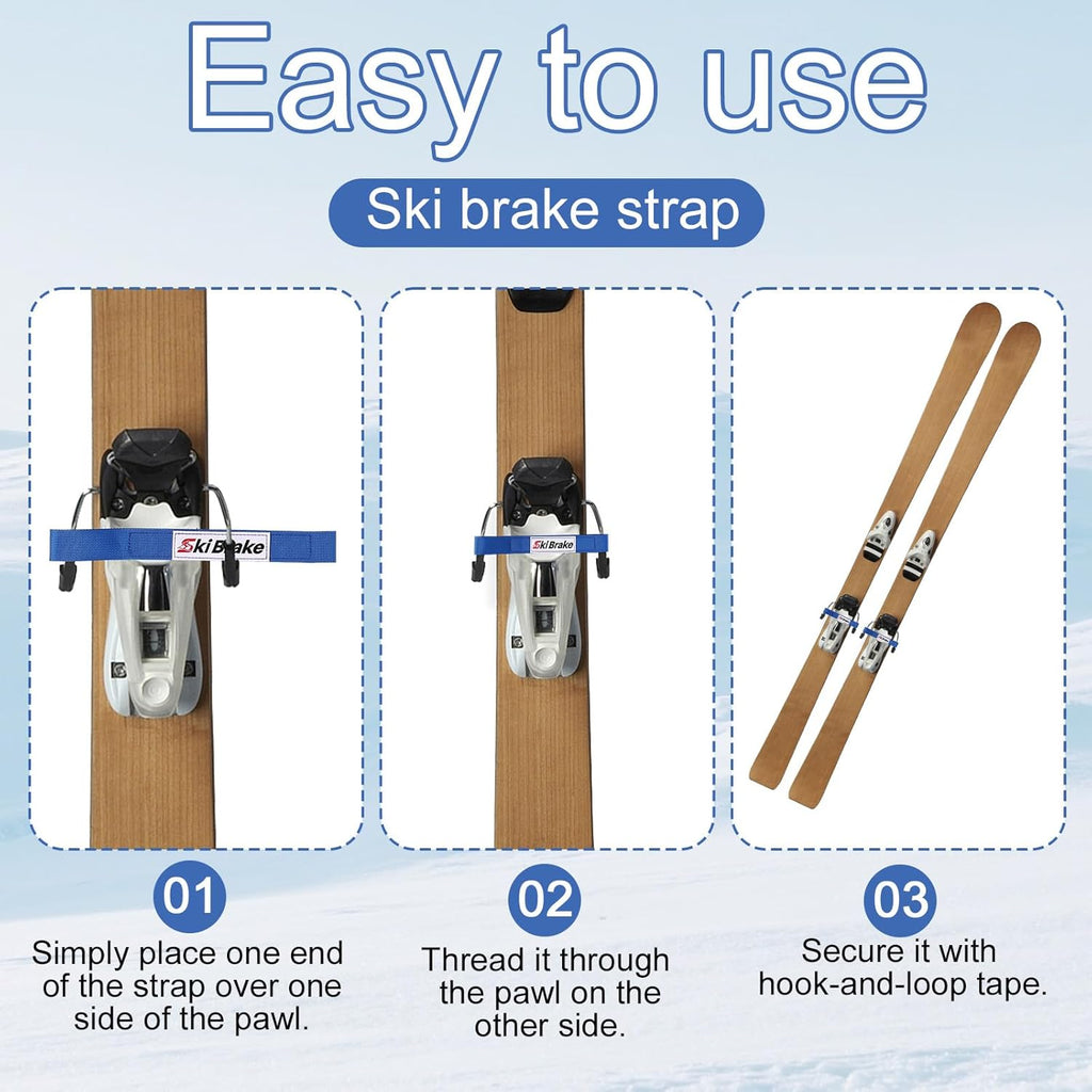 Adjustable Ski Brake Straps