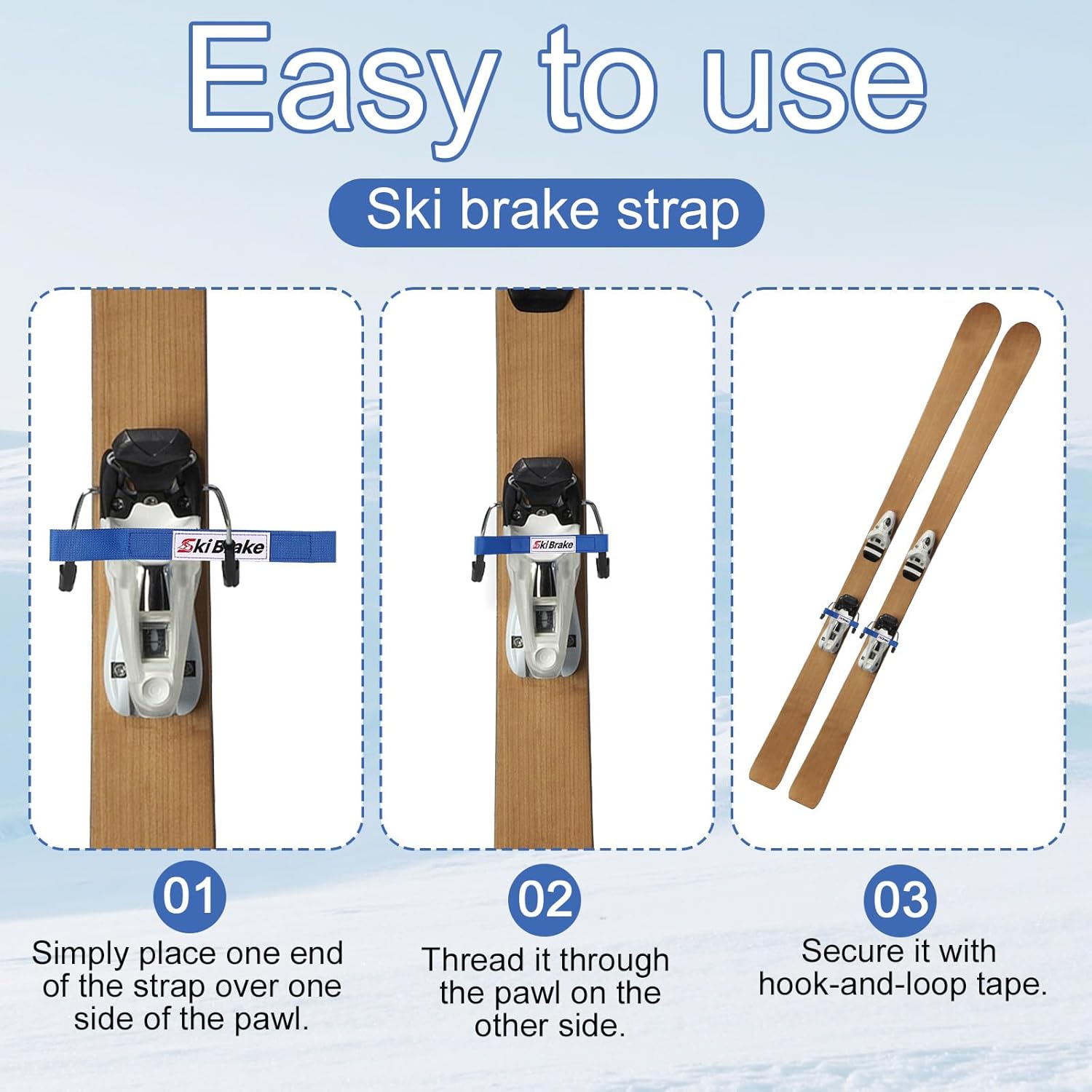 Adjustable Ski Brake Straps